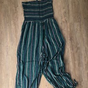 Strapless swim coverup